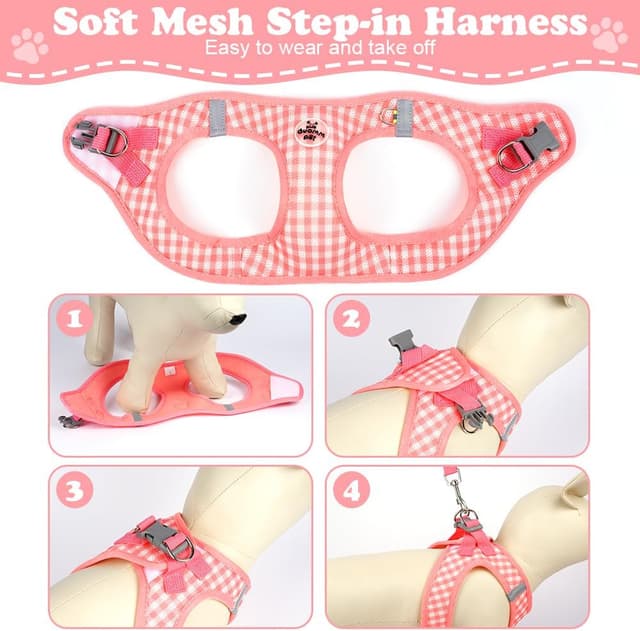 Thumbnail 5 de OFFCUP Dog Harness and Leash Set S, soft mesh no-pull harness