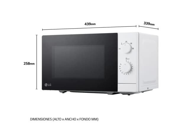 Thumbnail 3 de LG MS2082H 20 L Blanco Microondas