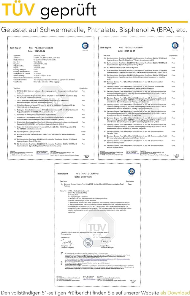 Thumbnail 5 de Jarlson Trinkflasche Emi 500ml Rot