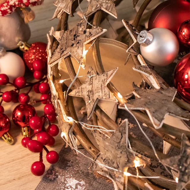 Detalle de COM-FOUR® Couronne de vigne Ø 40 cm 🏡