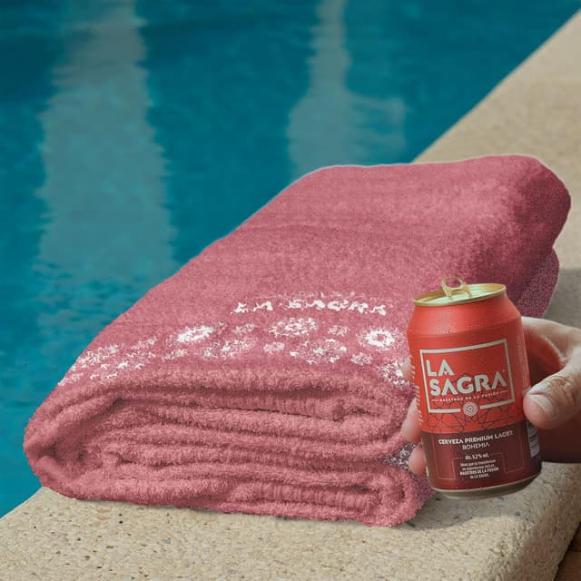 Thumbnail 3 de La Sagra Lager Pilsner 🍺 Caja 24x330ml + Toalla Regal