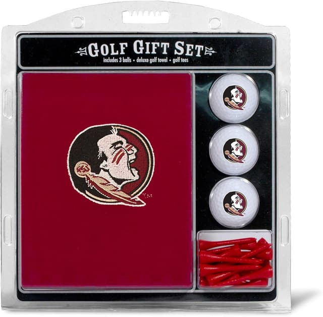Detalle de Team Golf NCAA Gift Set Embroidered Golf Towel, 3 Golf Balls, and 14 Regulation Tees