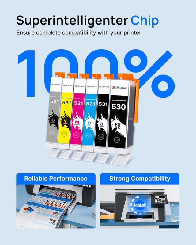 Detalle 2 de GPC IMAGE 530 531 XXL 6er-Pack Patronen