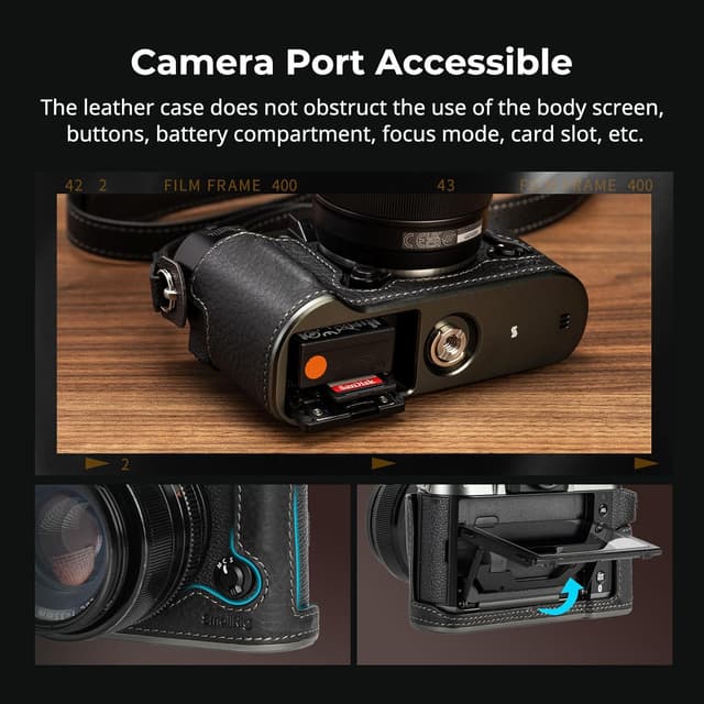 Detalle 2 de SMALLRIG X-T50 Half Leather Case Kit für FUJIFILM X-T50