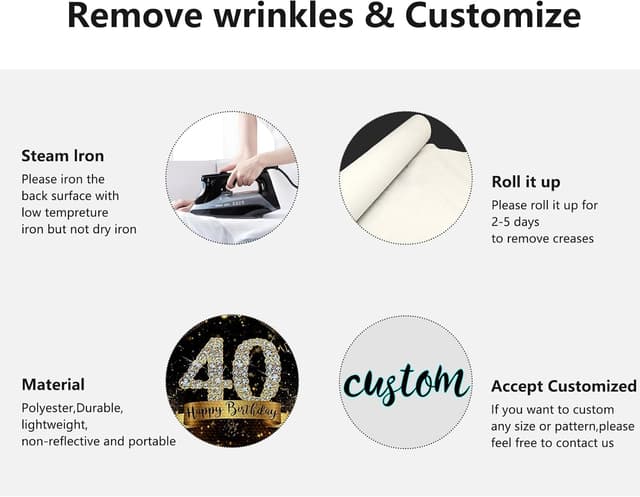 Thumbnail 5 de APROPHIC 40. Geburtstagbanner 210x150cm 🎉