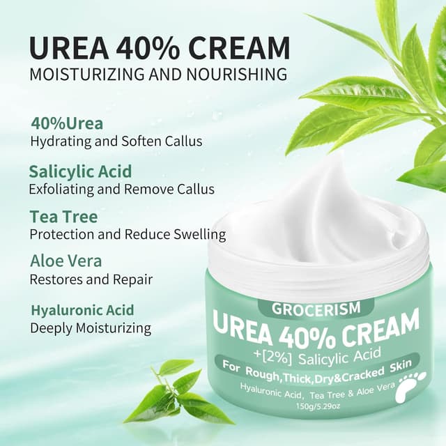Detalle de Grocerism Urea Foot Cream 40% 2% Salicylic Acid 5.29 oz