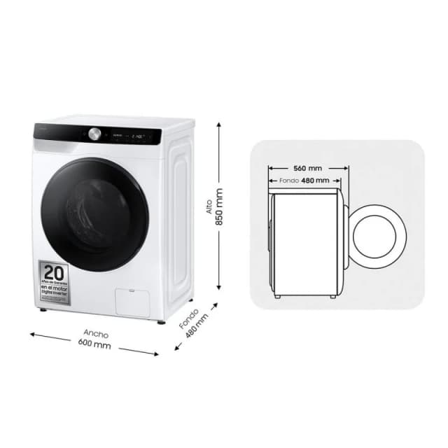 Thumbnail 3 de Samsung WD90DG6G94BKU3 9kg/5kg A/E 🧺