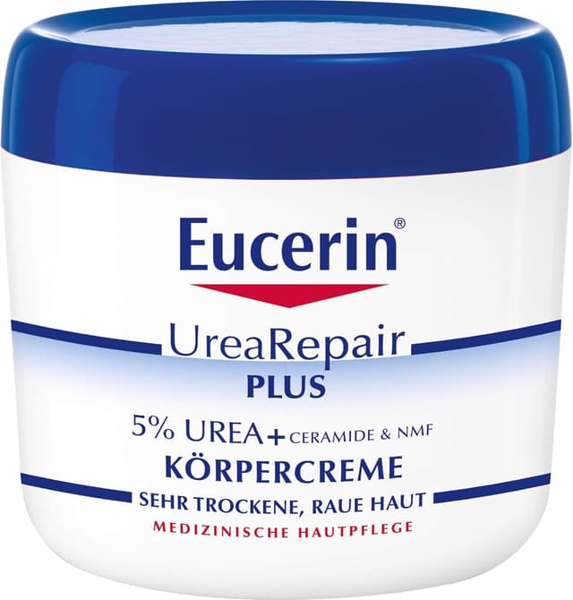Detalle de Eucerin UreaRepair Plus 5% Urea corps – Crème hydratante 450 ml pour peaux très sèches