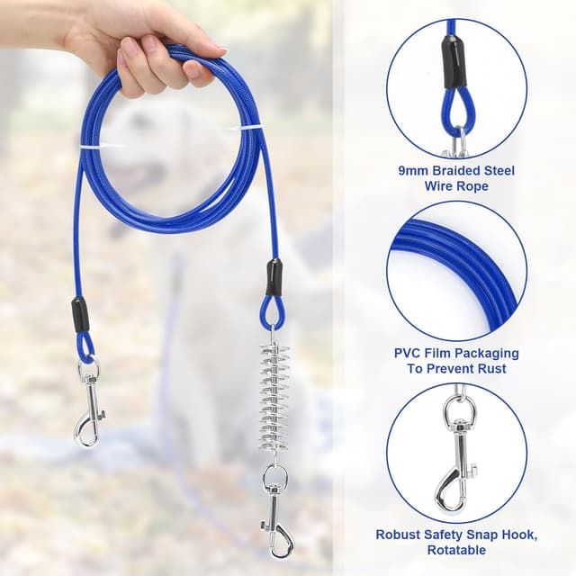 Thumbnail 3 de Dog Tie Out Cable and Stake 42cm