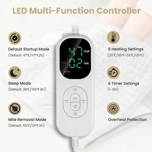 Detalle 1 de Uplayteck Heating Pad 2-in-1 50 x 60cm