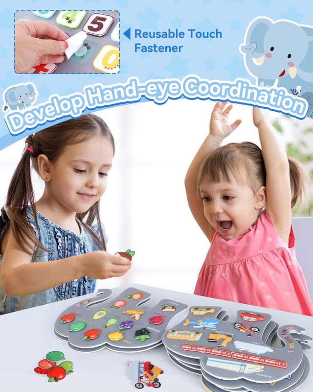 Thumbnail 3 de Heypappy Busy Board 12 en 1 libro sensorial