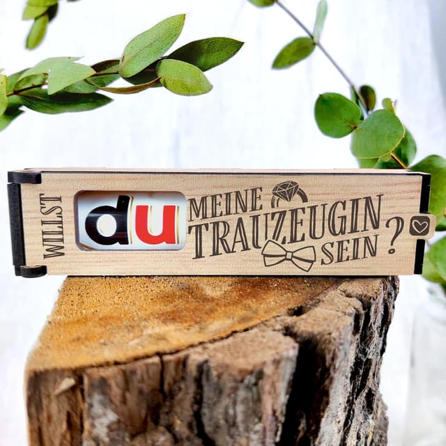 Imagen de Trauzeugin Fragen Box Duplo Geschenk en OfertitasTOP