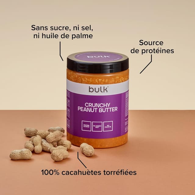 Thumbnail 5 de Bulk Beurre de CacahuĂšte croustillant 1 kg đ„