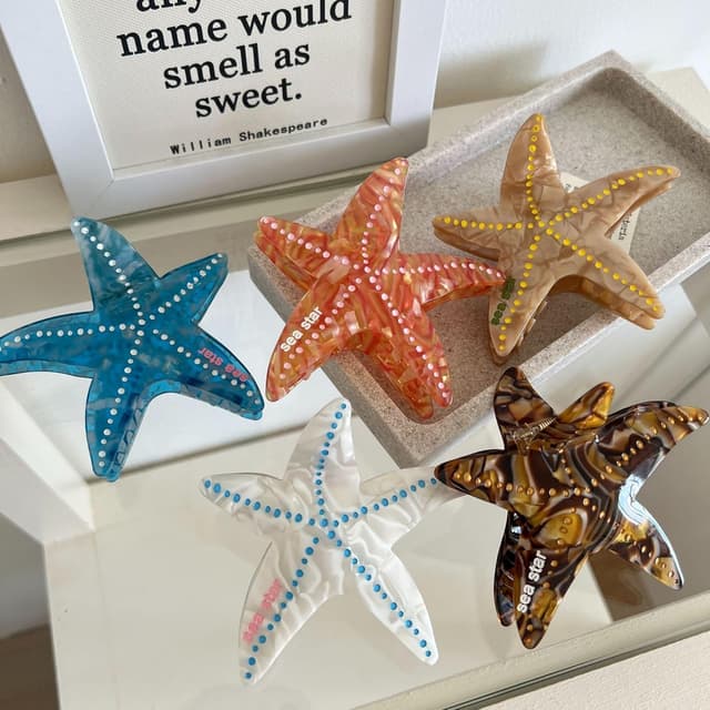 Thumbnail 2 de Big Sea Starfish Hair Clips 1pc