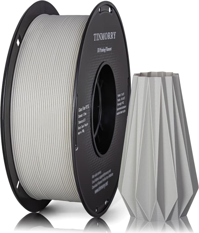 Detalle de TINMORRY Glasfaser-PETG Filament 1,75 mm (PETG GF) – 1 kg Spule, eisblau