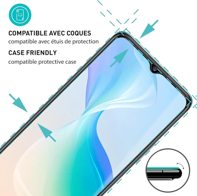 Detalle de Smartect Verre Trempé 9H (lot de 3, transparent) pour Vivo Y76 5G