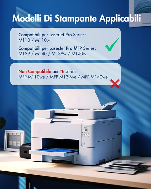 Detalle de VIPGOOD 142A W1420A toner compatibile con chip per HP LaserJet (nero) – per M110/M140/M139