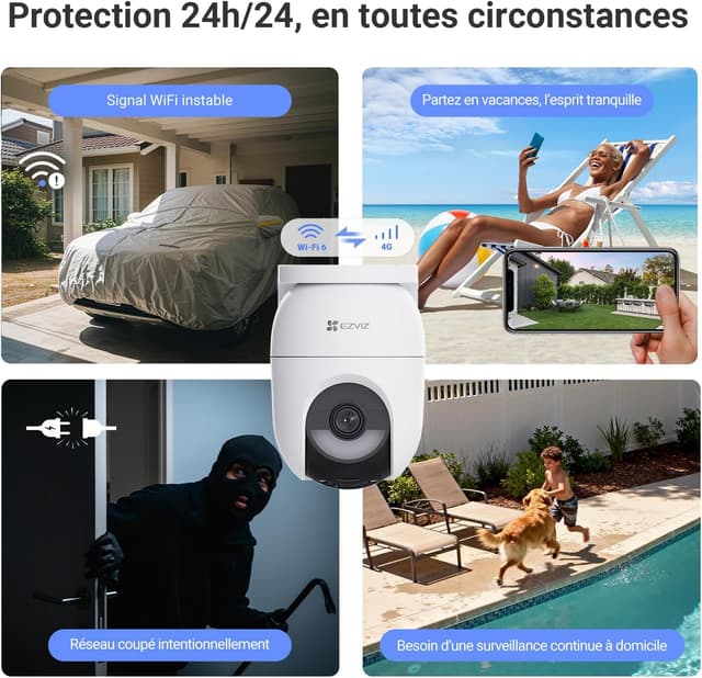 Detalle 2 de EZVIZ CB8 Lite caméra 4G 2K