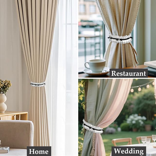 Thumbnail 4 de LIANCHEN Gestrickte Vorhang Halter 48 cm