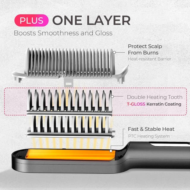 Thumbnail 2 de TYMO RING PLUS spazzola lisciante 9 temperature 210°C 🪮