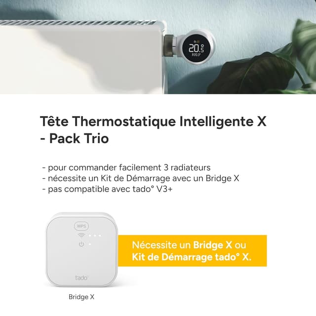 Thumbnail 2 de tado° Smart Thermostat X lot de 3 thermostat connecté pour radiateur