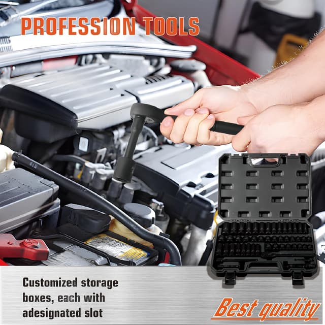 Detalle 2 de 3/8 Drive Impact Socket Set 50-Piece