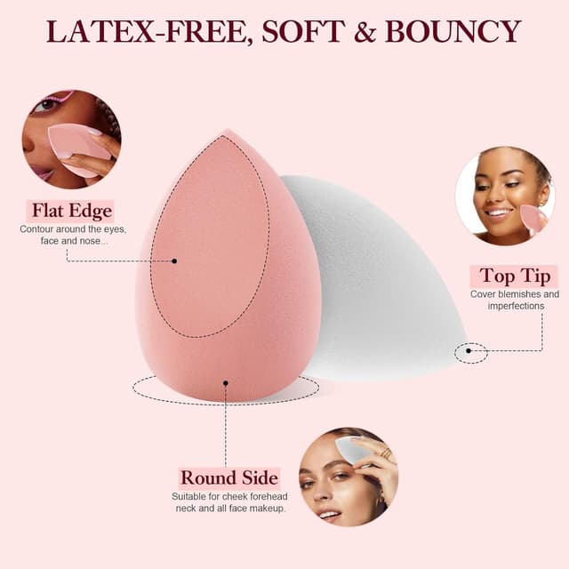 Thumbnail 3 de HEYMKGO Set pennelli make up 43 pezzi con borsa e spugnette