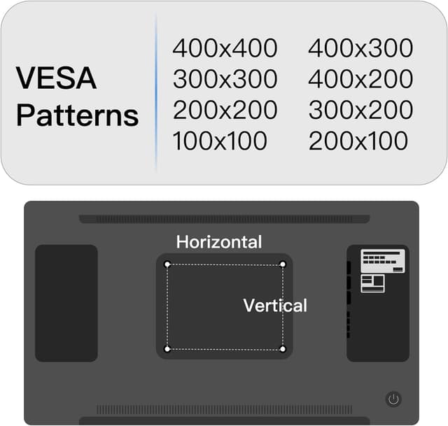 Detalle de KAMIWI No Stud TV Wall Mount, VESA 400x400