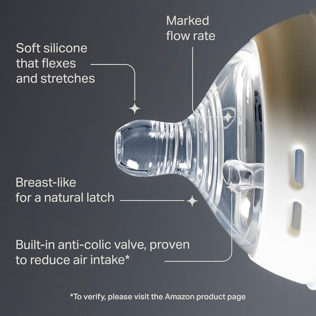 Detalle de Tommee Tippee Natural Start slow flow teats