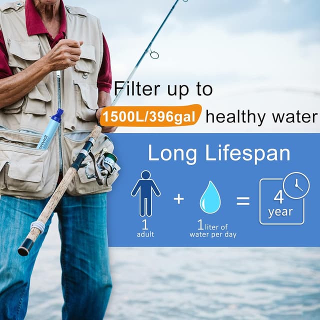 Thumbnail 2 de Outdoor water filter straw 0.01 μm