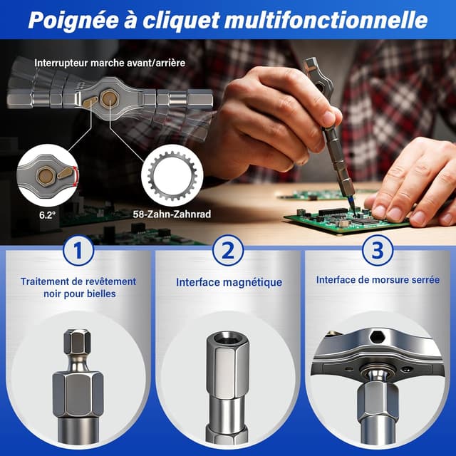 Thumbnail 2 de Koeutoze 42 en 1 Tournevis à Cliquet