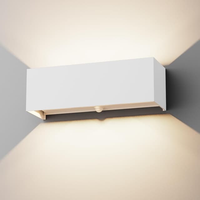 Detalle de Klighten applique murale LED 30W étanche IP65 avec détecteur de mouvement et faisceau réglable (4000K blanc naturel)