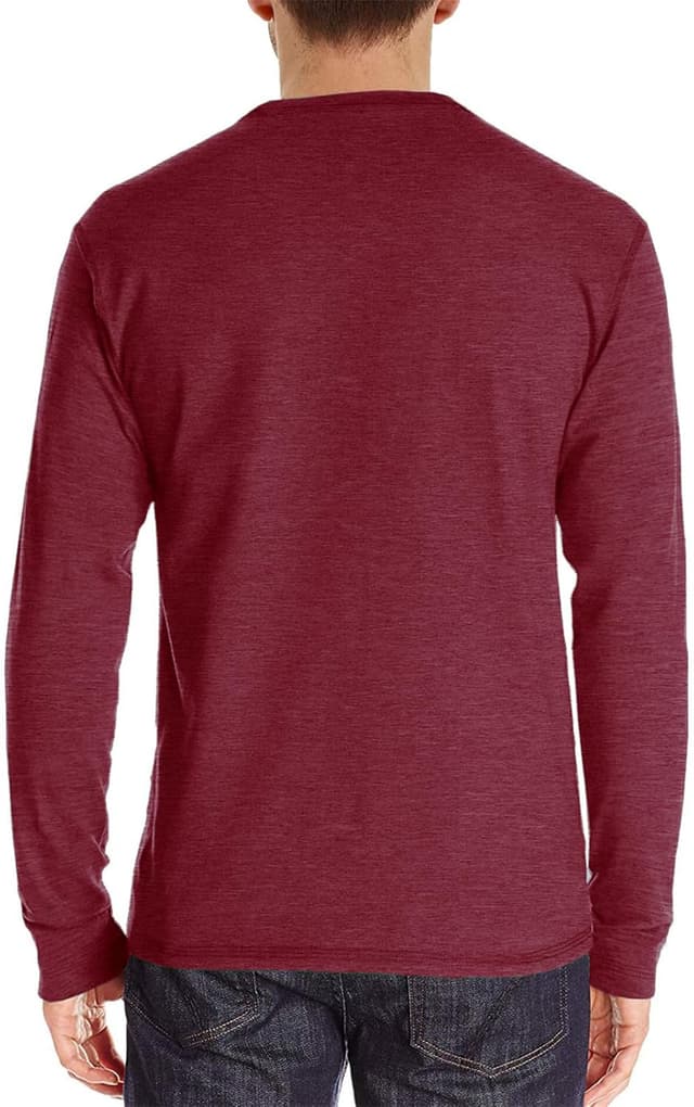 Detalle 2 de Henley Longsleeve Poloshirt für Männer