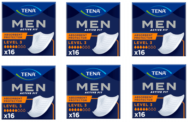 Detalle de TENA Men Level 3, Incontinencia, Pack de 6x16 unidades 🚻