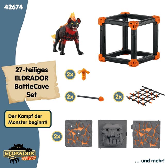 Thumbnail 6 de Schleich Eldrador Creatures Battle CAVE Lavahyäne 42674