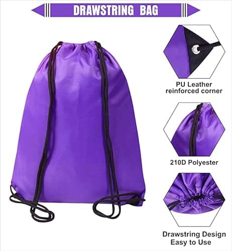 Detalle de Sac de sport WFX avec cordon de serrage (2 pièces + 1 sac à cordes) en polyéthylène