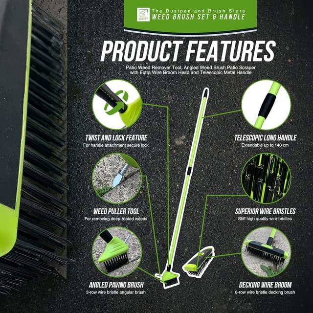 Detalle 2 de Weed Remover tool 2 brush set 80-140cm