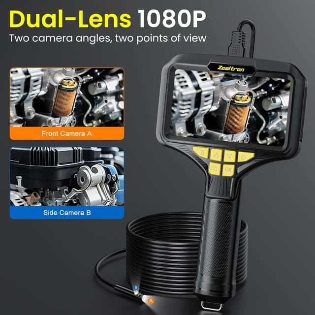Detalle 2 de Zealtron Dual-Linsen Endoskopkamera 5 Zoll