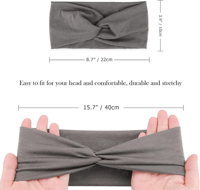 Thumbnail 5 de DRESHOW 8 Pack Headbands 3.5" wide