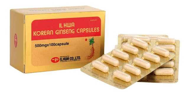 Detalle de IL HWA Ginseng Coreano cápsulas 100 cápsulas