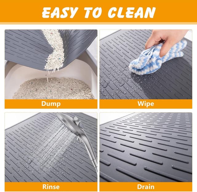 Thumbnail 3 de ondware Katzenklo Matte 71x50 cm Katzenunterlage 🐾