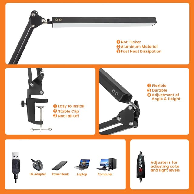 Detalle 2 de GLOBAL GOLDEN Desk Lamp LED, 12W