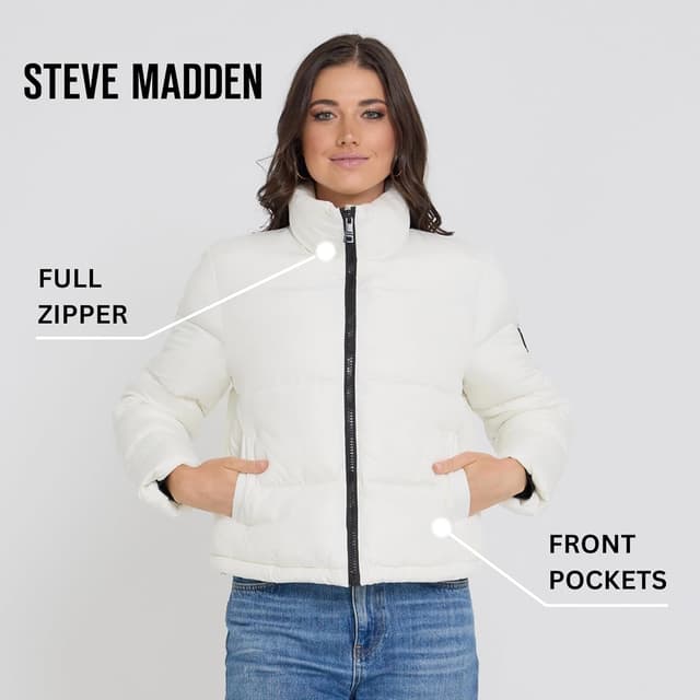 Thumbnail 5 de Steve Madden Cropped Puffer Jacket