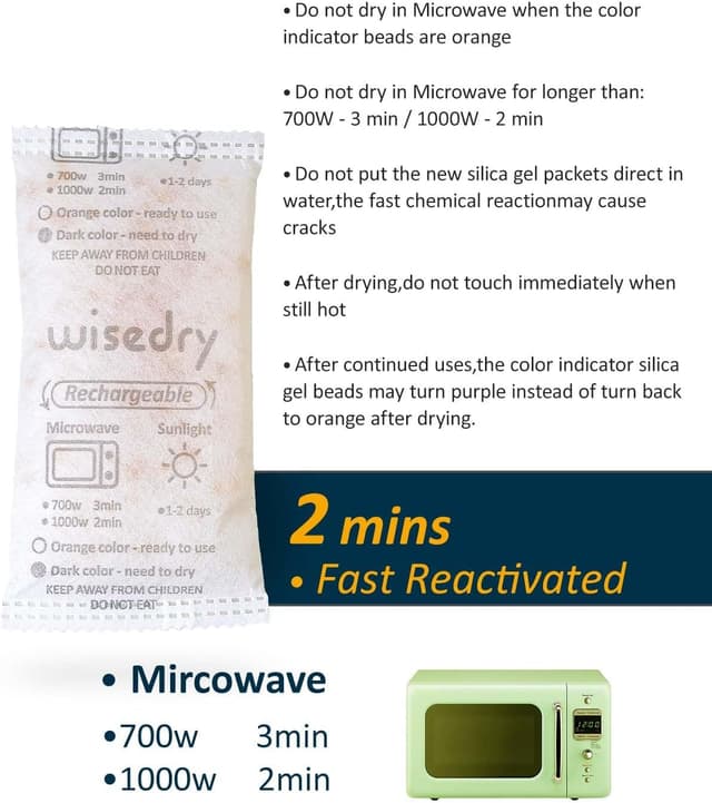 Detalle de Wisedry gel de silice micro-ondes, lot 4