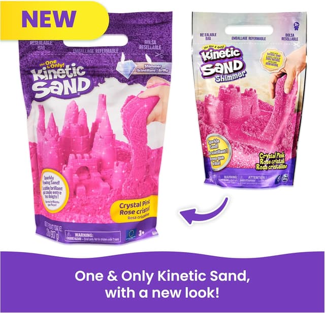 Thumbnail 4 de Kinetic Sand Crystal Pink, 907 g