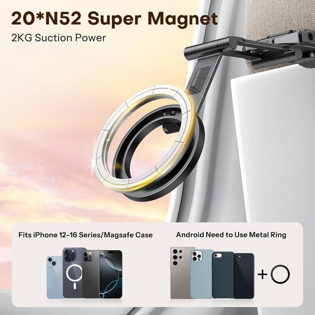 Thumbnail 1 de OMOTON TP02 MagSafe Aluminum Phone Tripod 158g