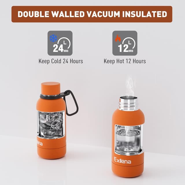 Thumbnail 4 de Exllena Insulated Water Bottle 350ml with Clip