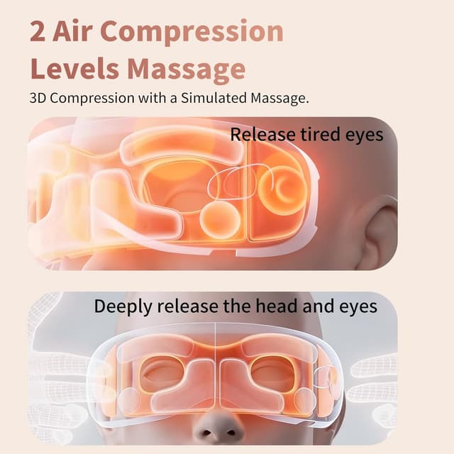 Detalle 2 de Eye Massager with Heating & Bluetooth