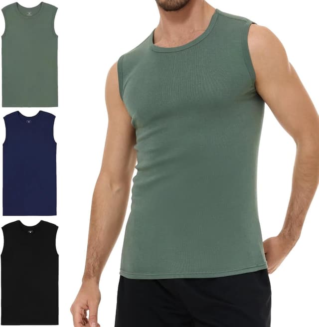 Imagen de YouShow Unterhemd Herren 3er Pack 100% Baumwolle en OfertitasTOP