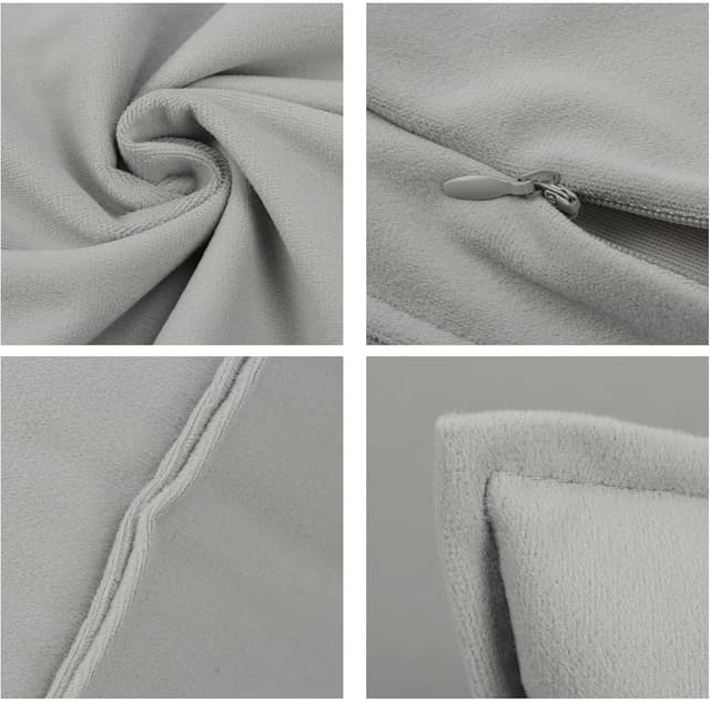 Detalle de Betadistor Velvet Cushion Covers 45cm x 45cm (2 Pack) – Square Throw Pillow Cases for Sofa & Living Room Decor